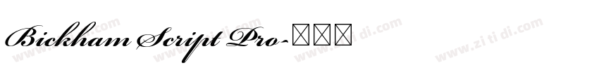 Bickham Script Pro字体转换